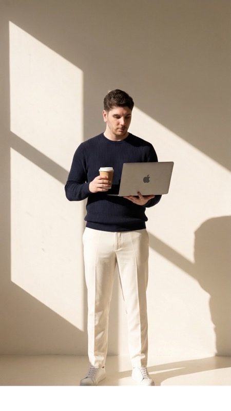 Foto em cenário urbano criada com IA em qualidade 4K