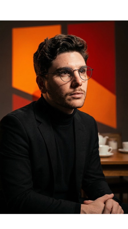 Retrato profissional criado com IA a partir de foto comum